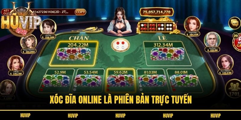 Xóc đĩa online là phiên bản trực tuyến